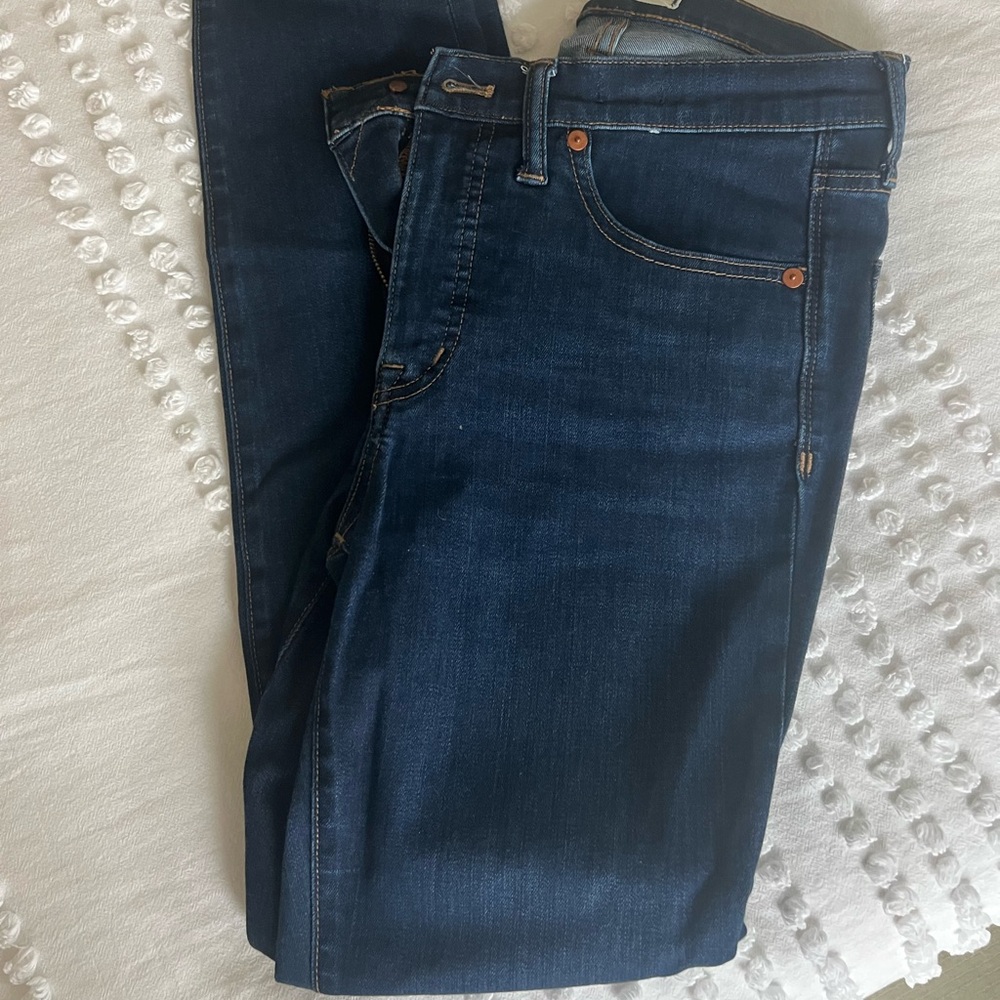 Madewell skinny dark wash jeans (27 T)